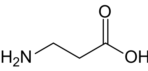 Beta alanin molekularstruktur