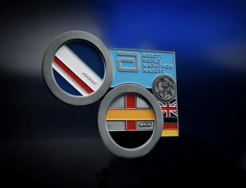 EU Euro 2 stars marathon majors medal